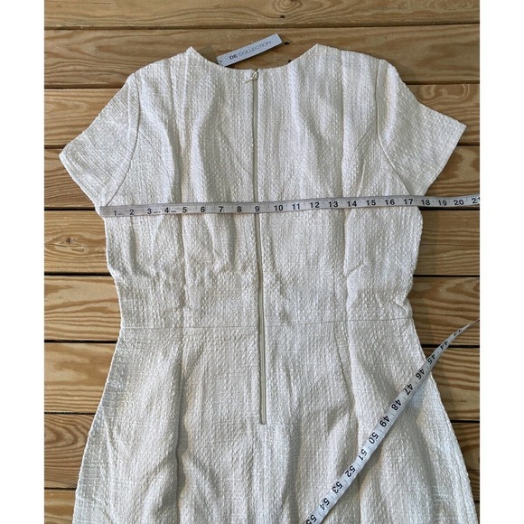 NWT DE Collection Frayed Edge Dress Size Large Women’s Egret MSRP $49.99 - Picture 6 of 6
